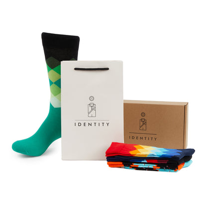 IDENTITY - Argyle Box of Socks Gift Set - 6 Pairs - IDENTITY Apparel Shop