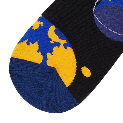 Chicxulub Crater Printed Crew Length Socks - IDENTITY Apparel Shop
