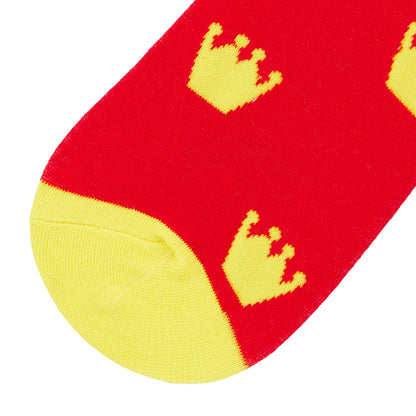 King's Crown Printed Crew Length Socks - IDENTITY Apparel Shop
