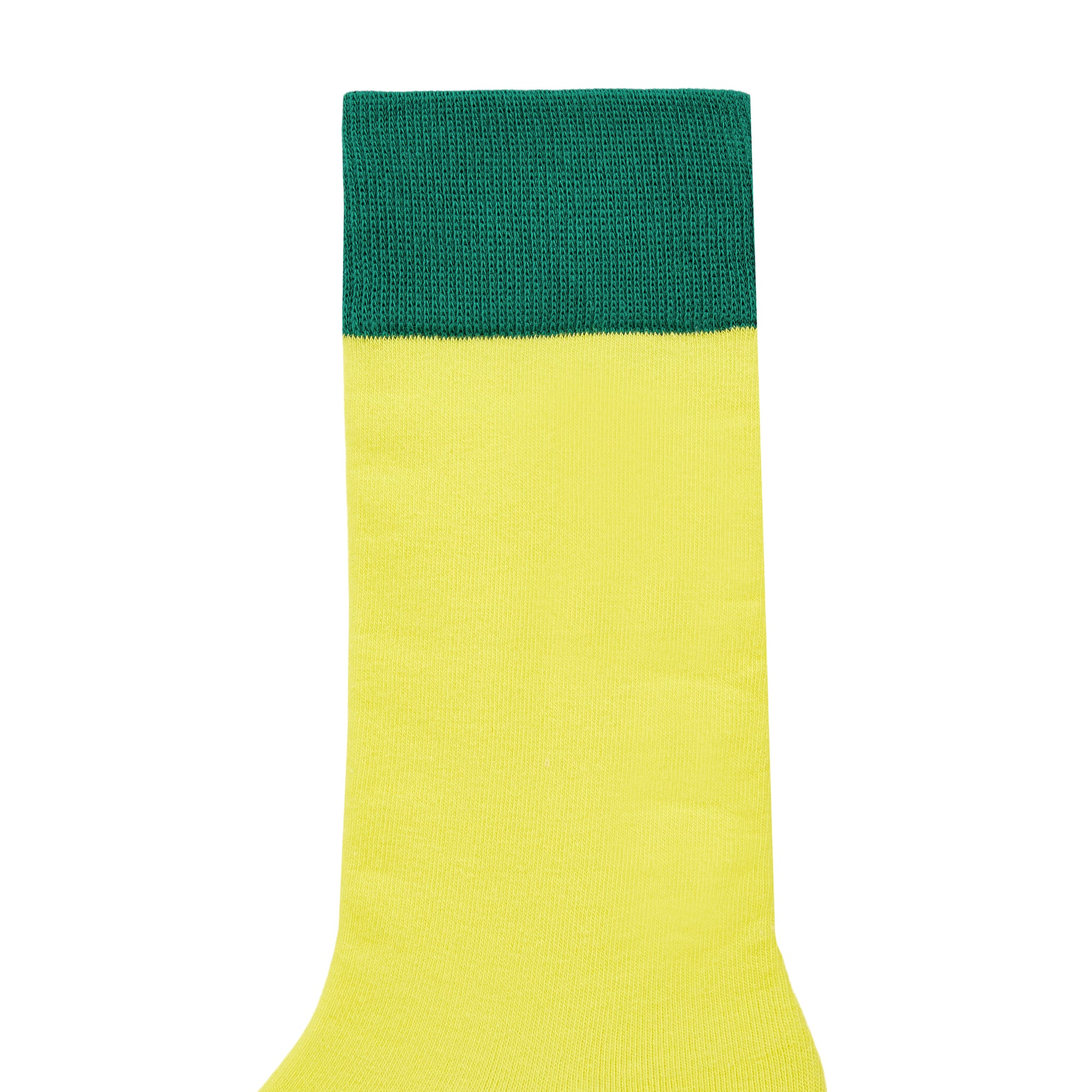 Yellow Printed Crew Length Socks - IDENTITY Apparel Shop