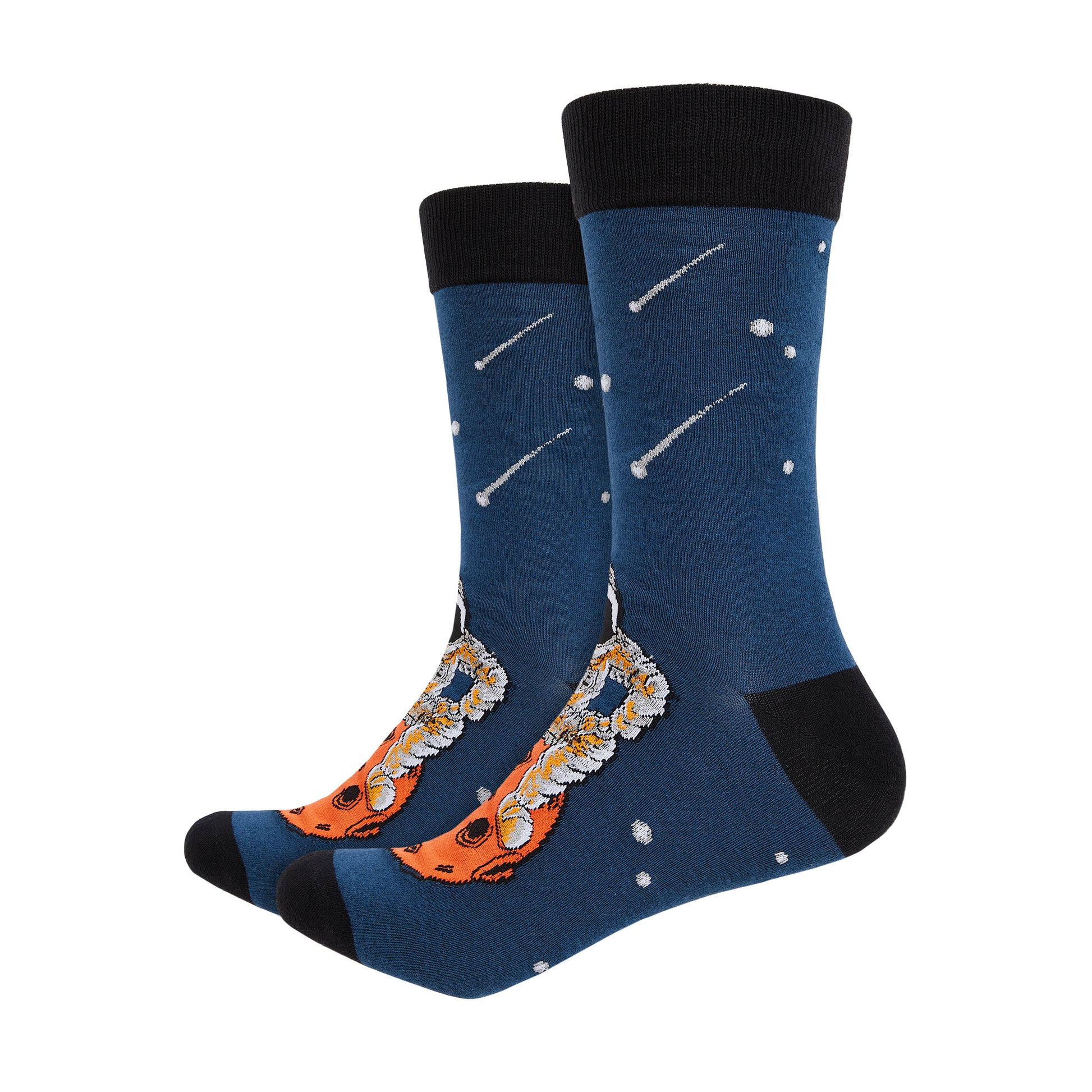 Meteor Shower Printed Mid-Calf Length Socks - IDENTITY Apparel Shop