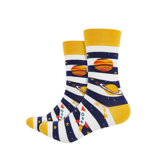 The Great Conjunction Printed Crew Length Socks - IDENTITY Apparel Shop
