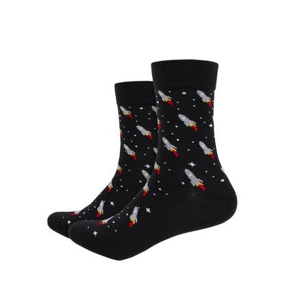 Small Rockets Printed Crew Length Socks - IDENTITY Apparel Shop