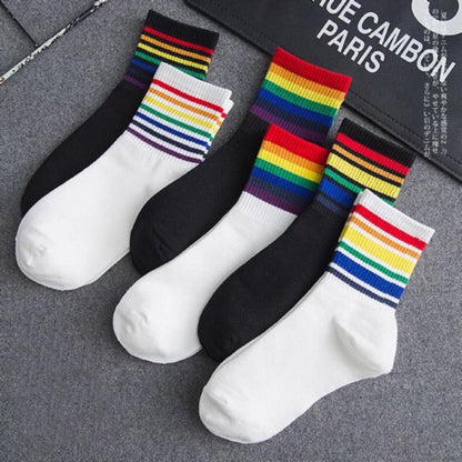 Retro Stripes Quarter Length Socks - IDENTITY Apparel Shop