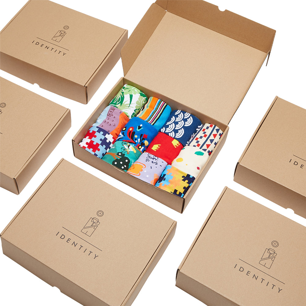 Daily Grind Box of Socks Gift Set - 12 Pairs - IDENTITY Apparel Shop
