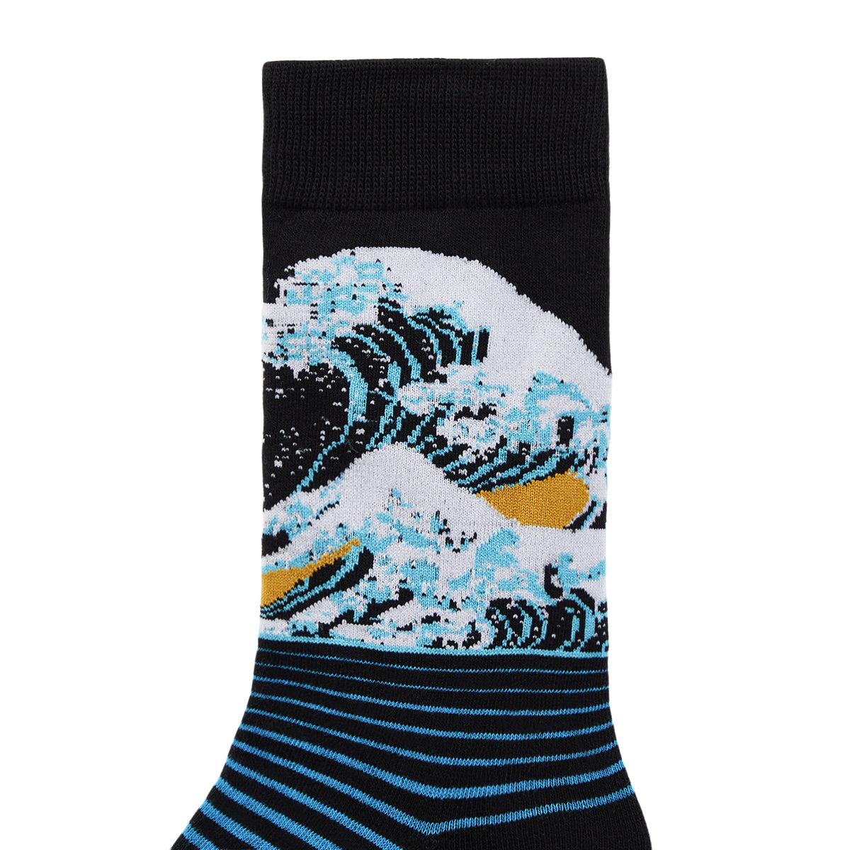 The Wave Printed Crew Length Socks - IDENTITY Apparel Shop