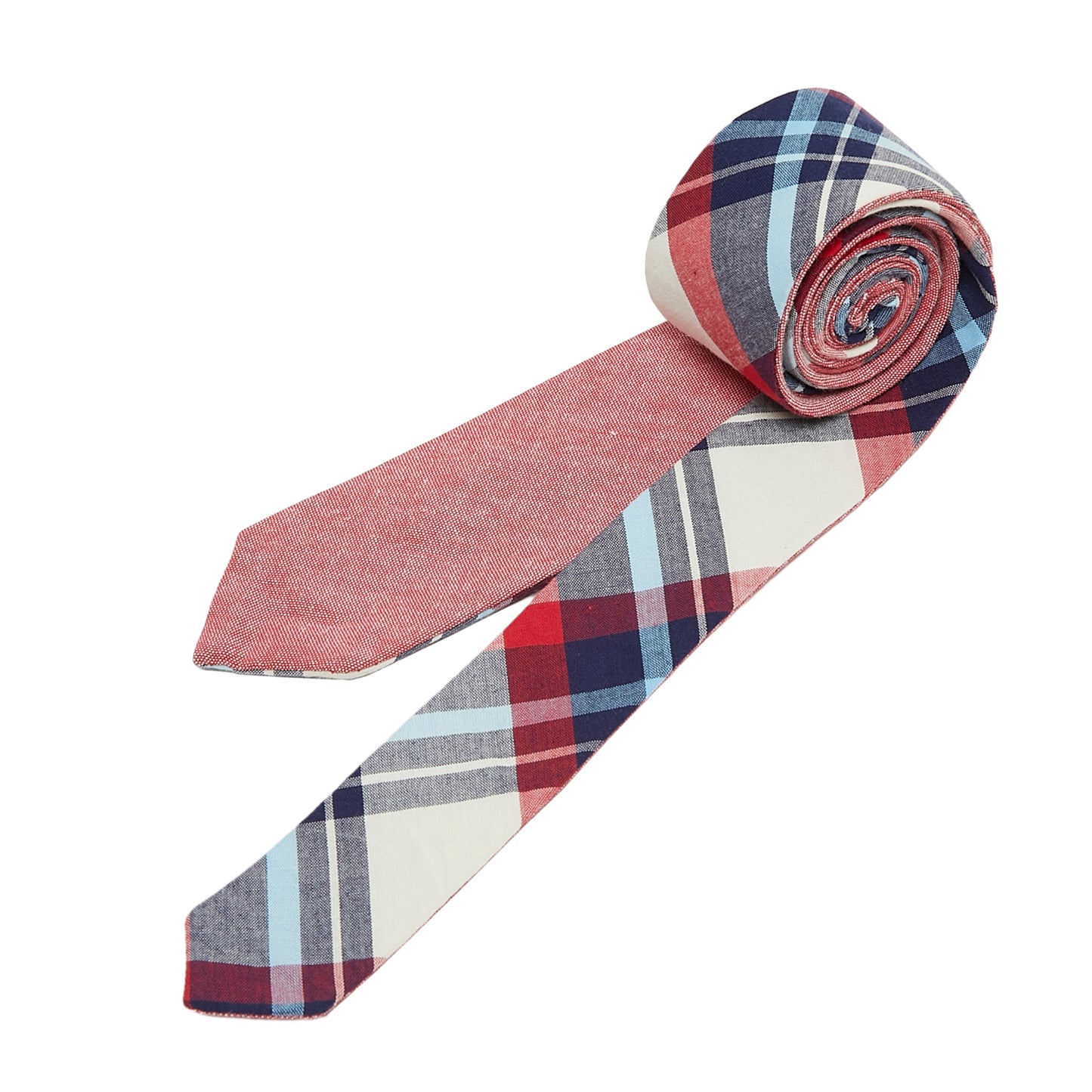 Berryflush Reversible Cotton Necktie - IDENTITY Apparel Shop