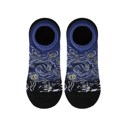 Starry Night Printed Ankle Socks - IDENTITY Apparel Shop