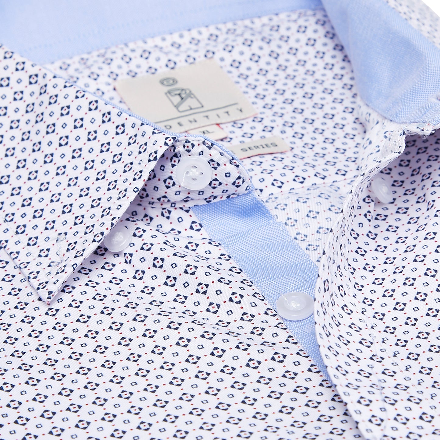 K1389 Mens REGULAR FIT Heritage Prints Button Down Short Sleeve Shirt - IDENTITY Apparel Shop