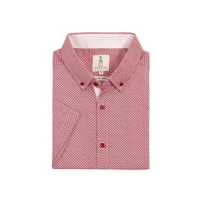 K1515 Mens REGULAR FIT Heritage Prints Button Down Short Sleeve Shirt - IDENTITY Apparel Shop