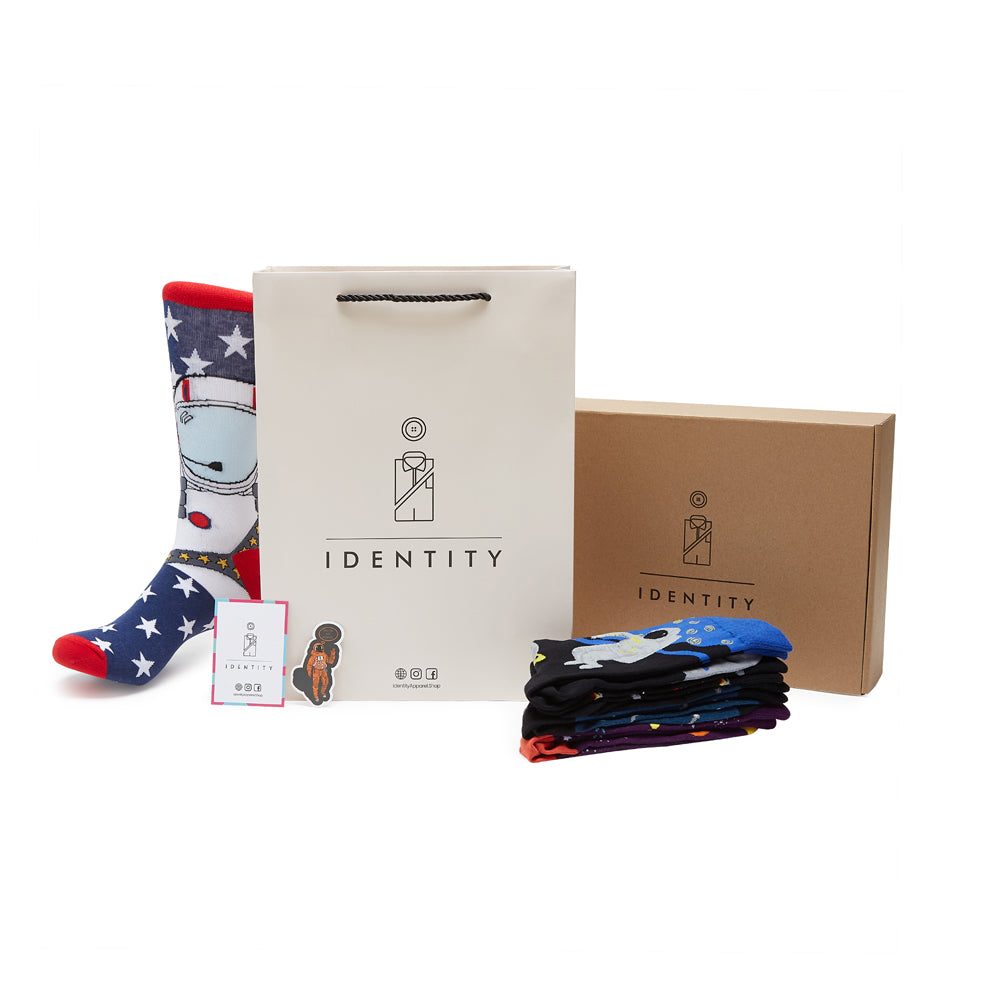 IDENTITY - Space Cowboy Box of Socks Gift Set - 12 Pairs - IDENTITY Apparel Shop