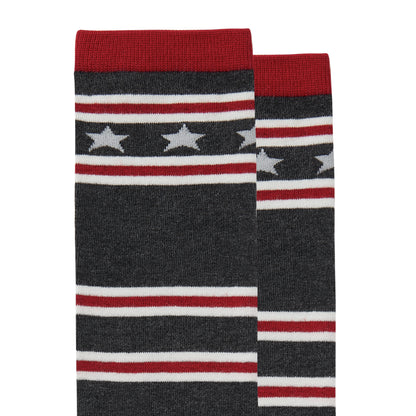 Womens Stars Series Striped Long Socks - IDENTITY Apparel Shop