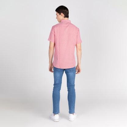 K1661 Mens REGULAR FIT Heritage Prints Button Down Short Sleeve Shirt - IDENTITY Apparel Shop