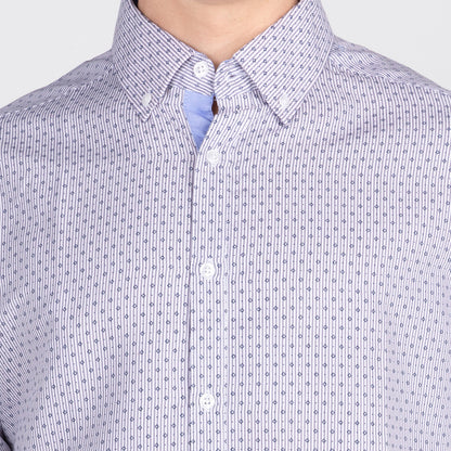 K1663 Mens REGULAR FIT Heritage Prints Button Down Short Sleeve Shirt - IDENTITY Apparel Shop