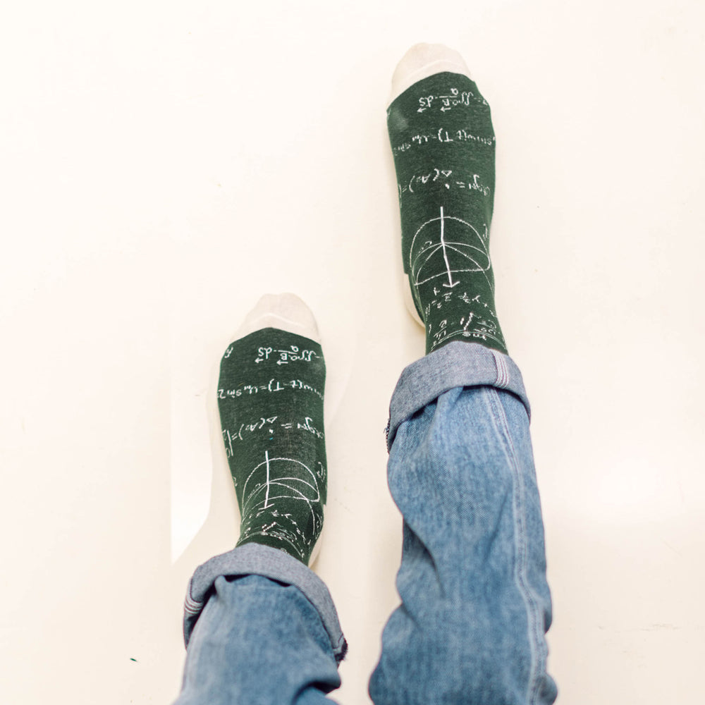 Equation Printed Crew Length Socks - IDENTITY Apparel Shop
