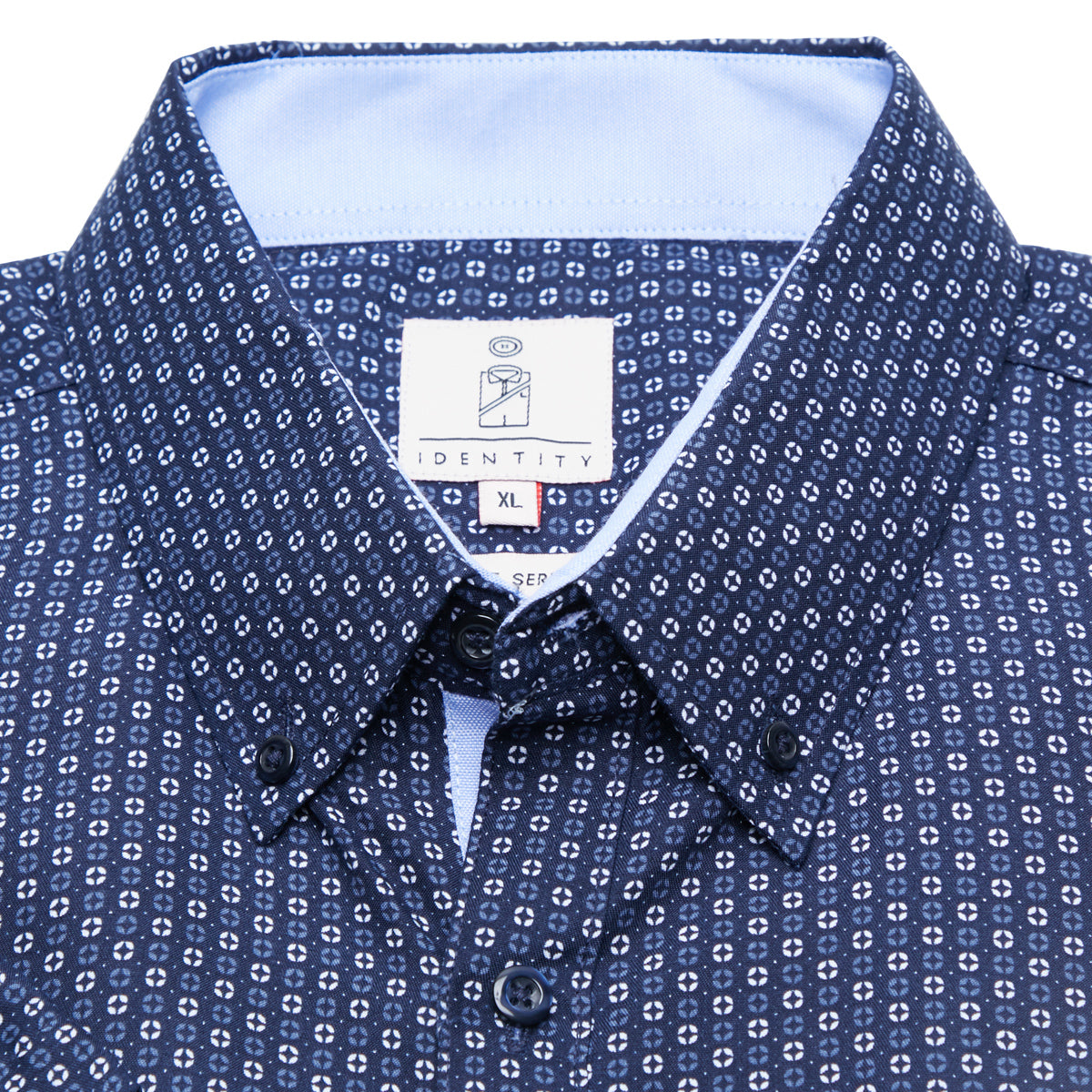 K1226 Mens REGULAR FIT Heritage Prints Button Down Short Sleeve Shirt - IDENTITY Apparel Shop