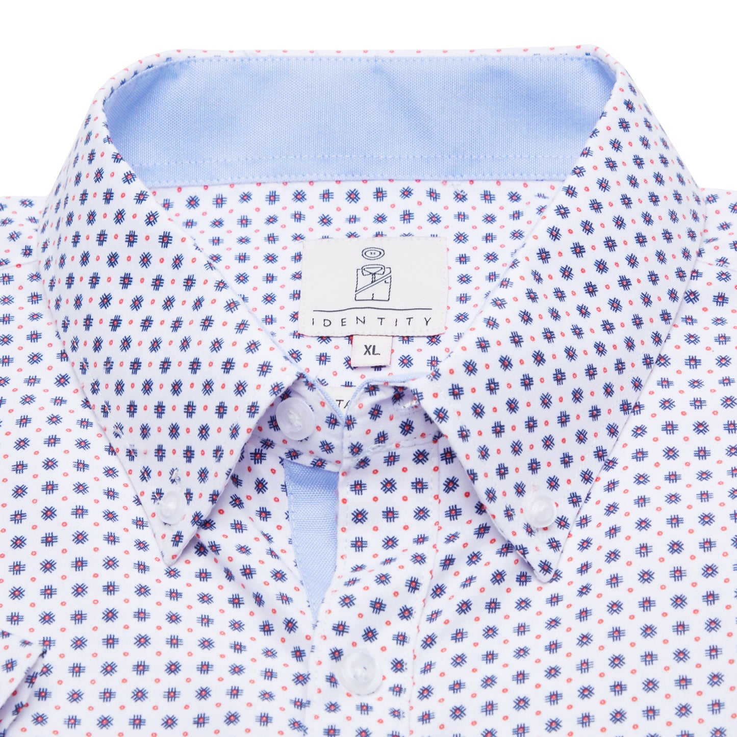 K1207 Mens REGULAR FIT Heritage Prints Button Down Short Sleeve Shirt - IDENTITY Apparel Shop