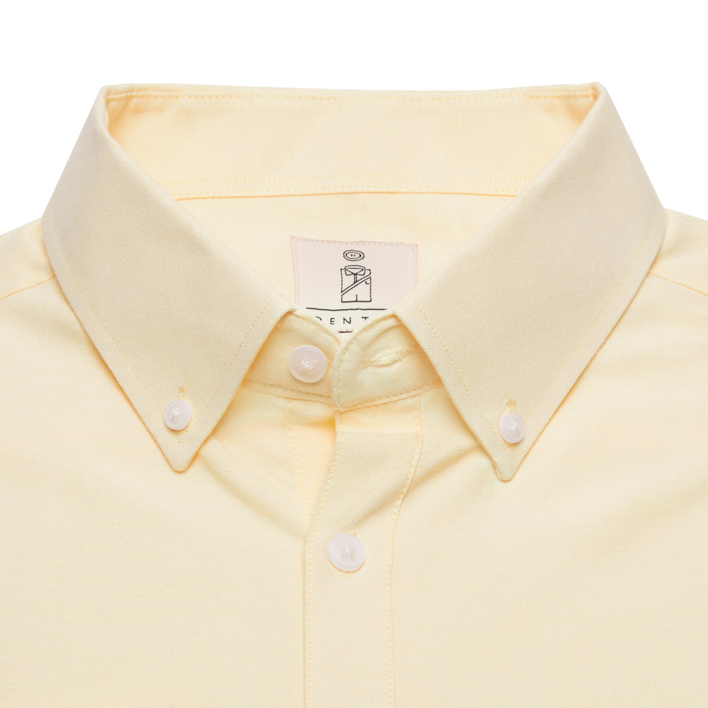 Mens REGULAR FIT Oxford Series Button Down Long Sleeve LIGHT YELLOW Shirt - IDENTITY Apparel Shop