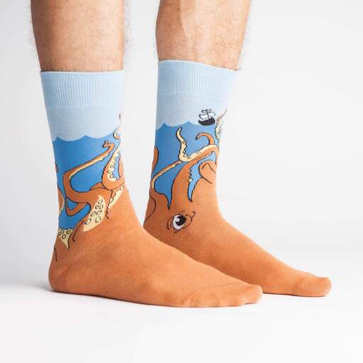 The Kraken Printed Mid-Calf Length Socks - IDENTITY Apparel Shop