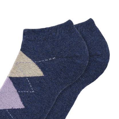 Womens Ankle Length Argyle Printed Socks 1.0 - IDENTITY Apparel Shop