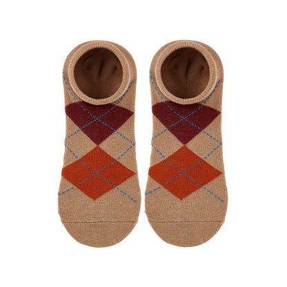 Womens Ankle Length Argyle Printed Socks 1.0 - IDENTITY Apparel Shop