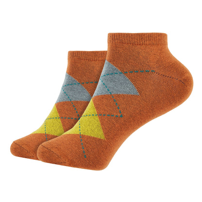 Womens Ankle Length Argyle Printed Socks 1.0 - IDENTITY Apparel Shop