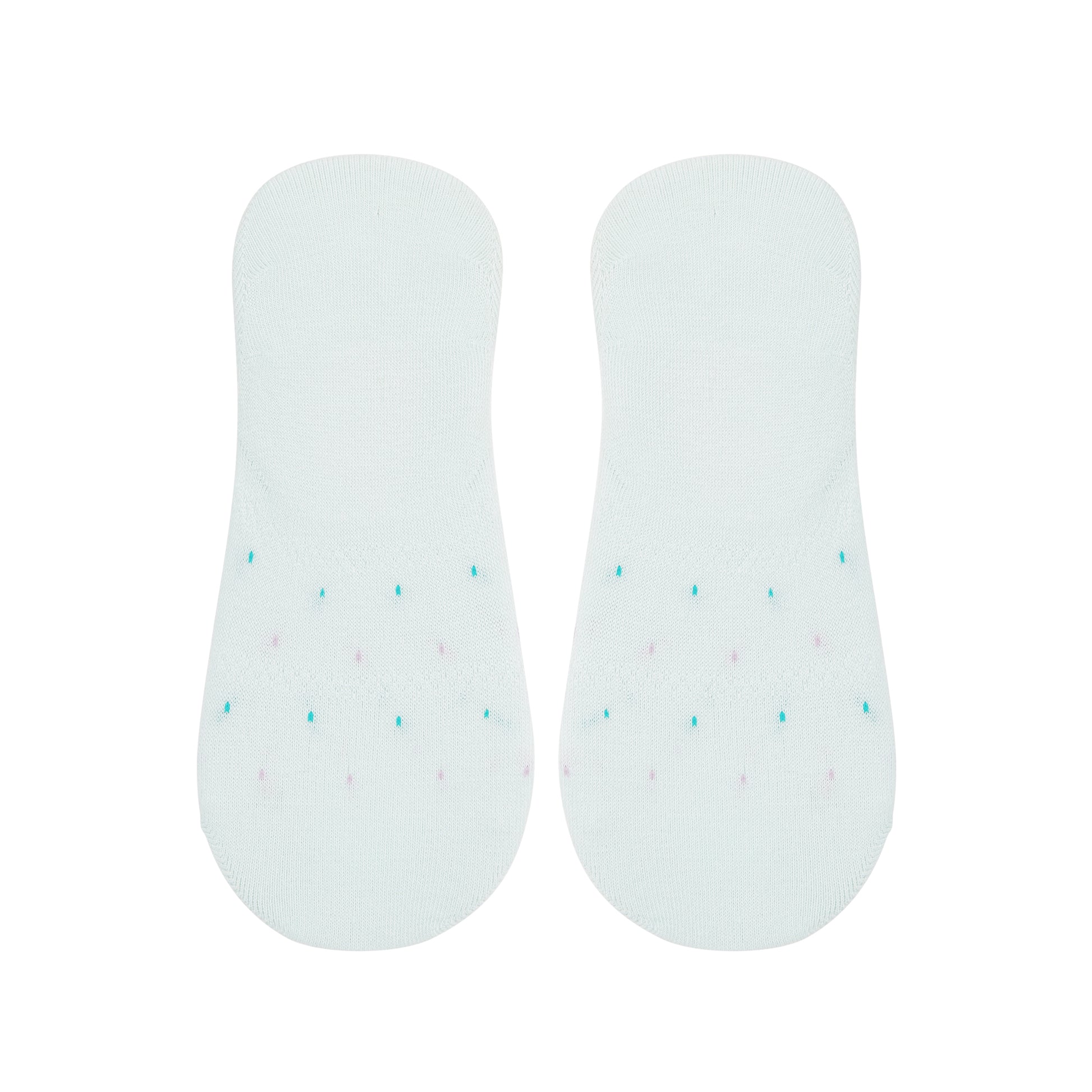 Women's Colored Invisible Dotted Foot Socks - IDENTITY Apparel Shop