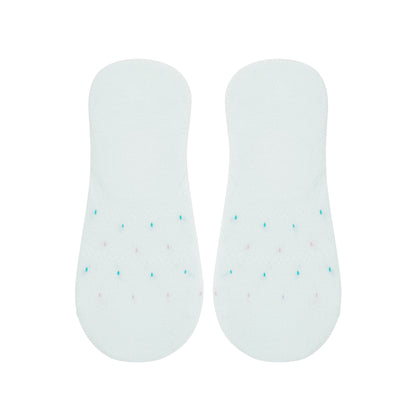 Women's Colored Invisible Dotted Foot Socks - IDENTITY Apparel Shop