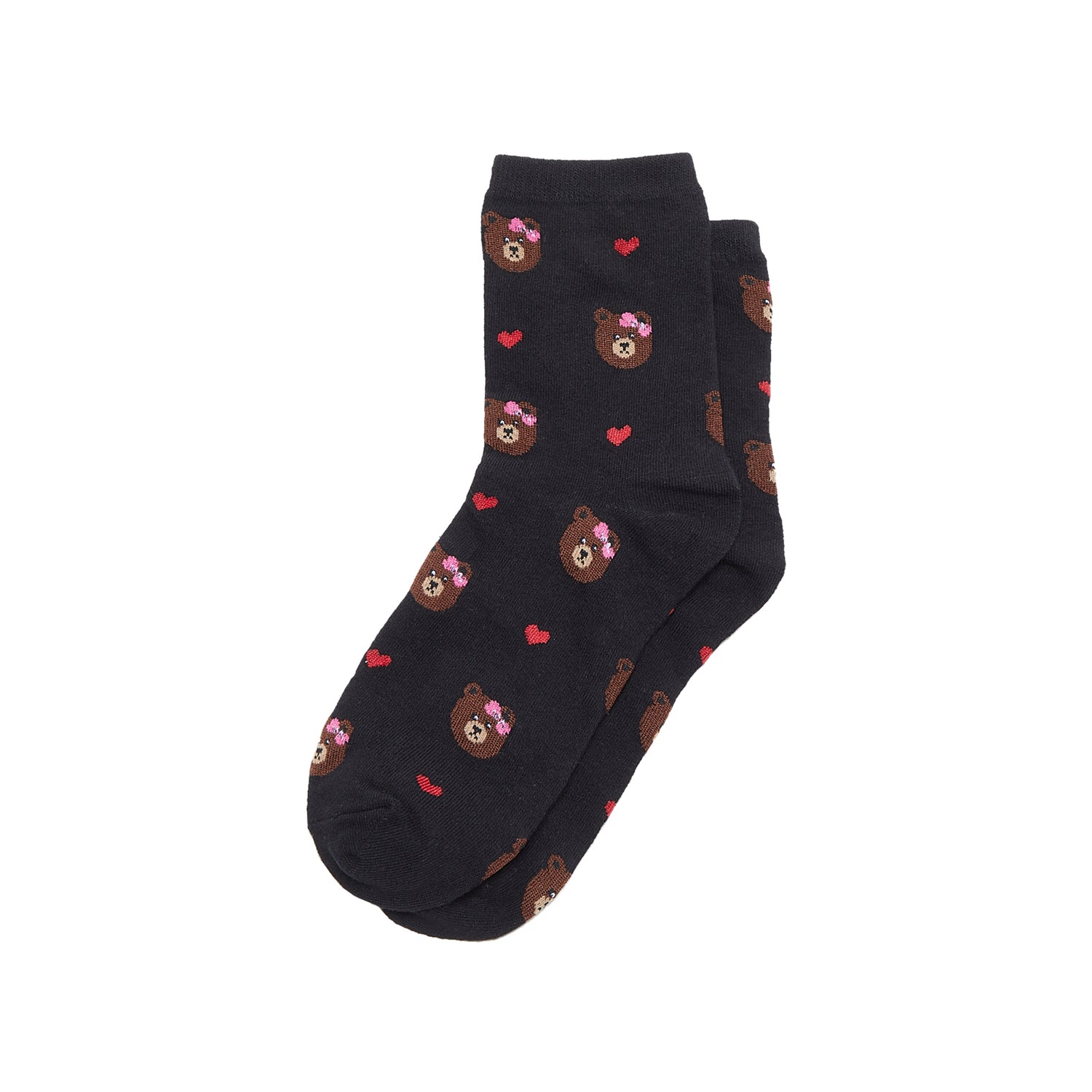 We Love Bears Printed Quarter Length Socks - IDENTITY Apparel Shop
