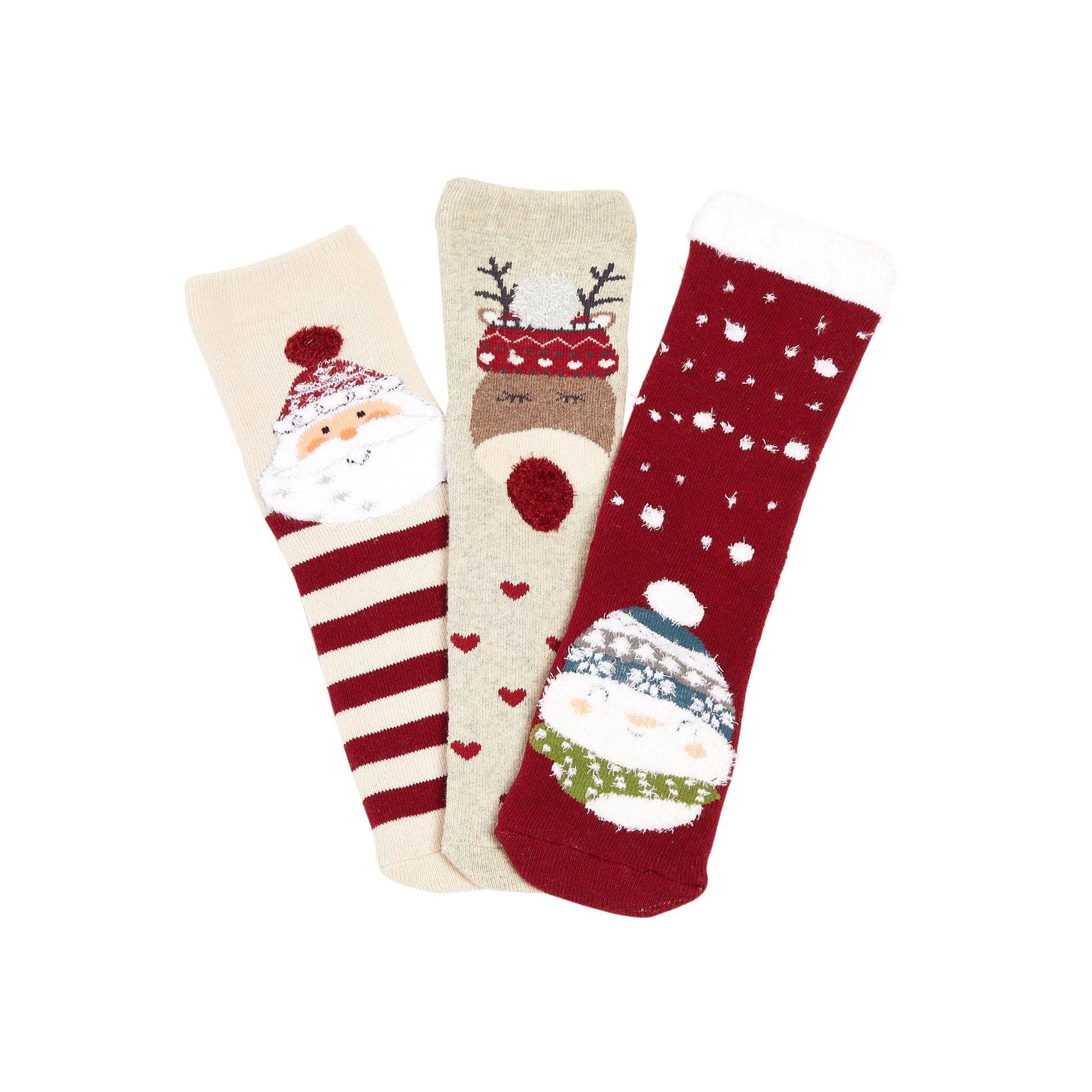 Tiny Alpaca 3-In-1 Box Set Printed Colourful Children's Christmas Socks - TS004-1246 - IDENTITY Apparel Shop