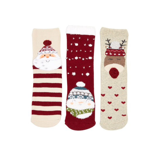 Tiny Alpaca 3-In-1 Box Set Printed Colourful Children's Christmas Socks - TS004-1246 - IDENTITY Apparel Shop