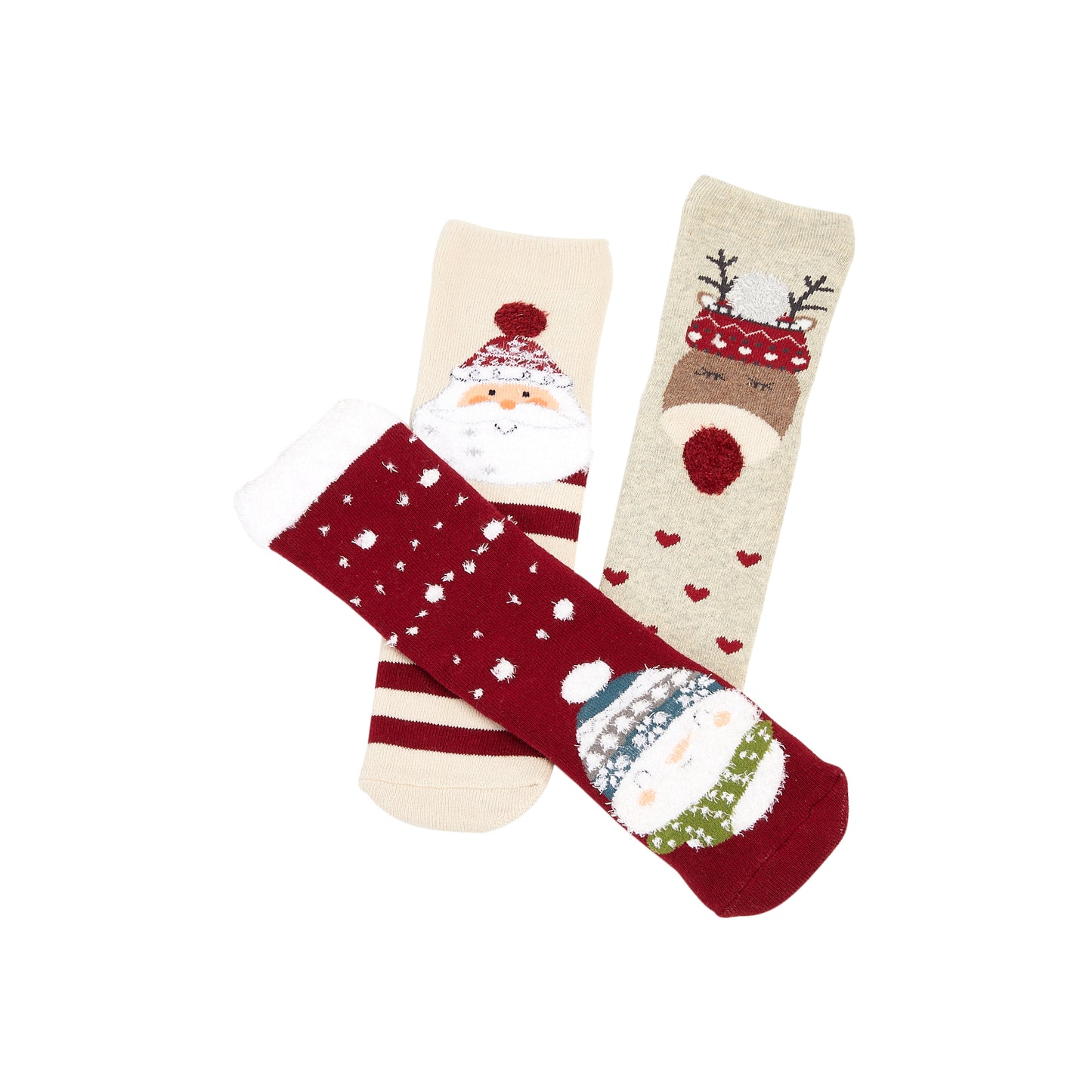 Tiny Alpaca 3-In-1 Box Set Printed Colourful Children's Christmas Socks - TS004-1246 - IDENTITY Apparel Shop