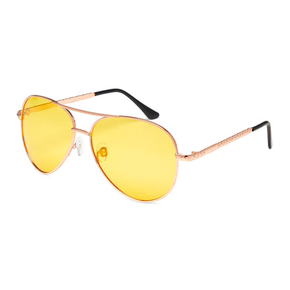 MAXINE (Size 58) UV-Protected Womens Tinted Pilot Aviator Sunglasses - IDENTITY Apparel Shop