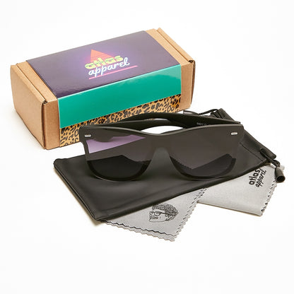 MASON (Size 53) UV-Protected Mens Flat-Lens Wayfarer Sunglasses - IDENTITY Apparel Shop
