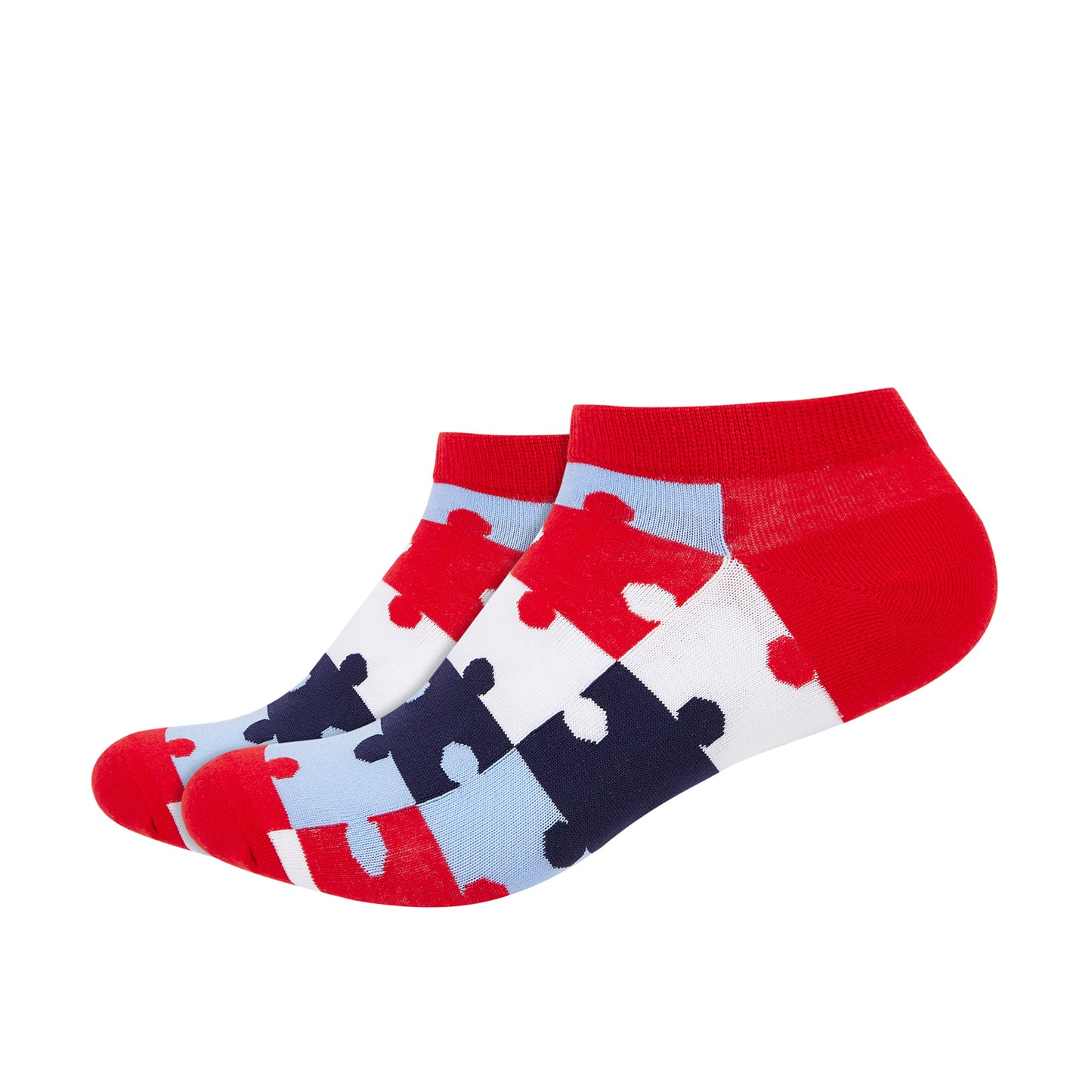 Puzzle Printed Ankle Socks - IDENTITY Apparel Shop