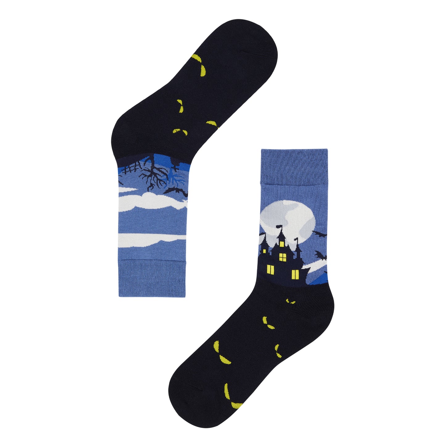 Spooky Nights Printed Crew Length Socks - IDENTITY Apparel Shop