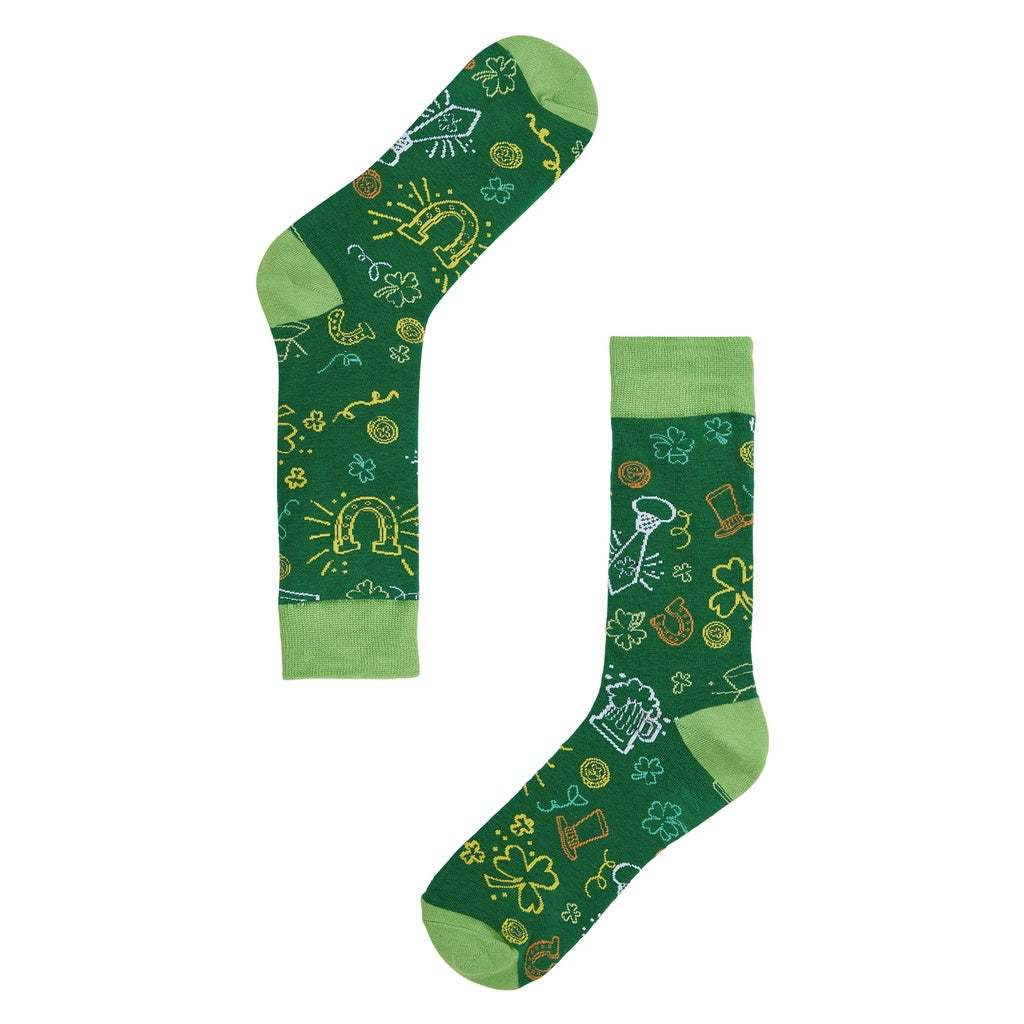 St. Paddy's Printed Mid-Calf Length Socks - IDENTITY Apparel Shop