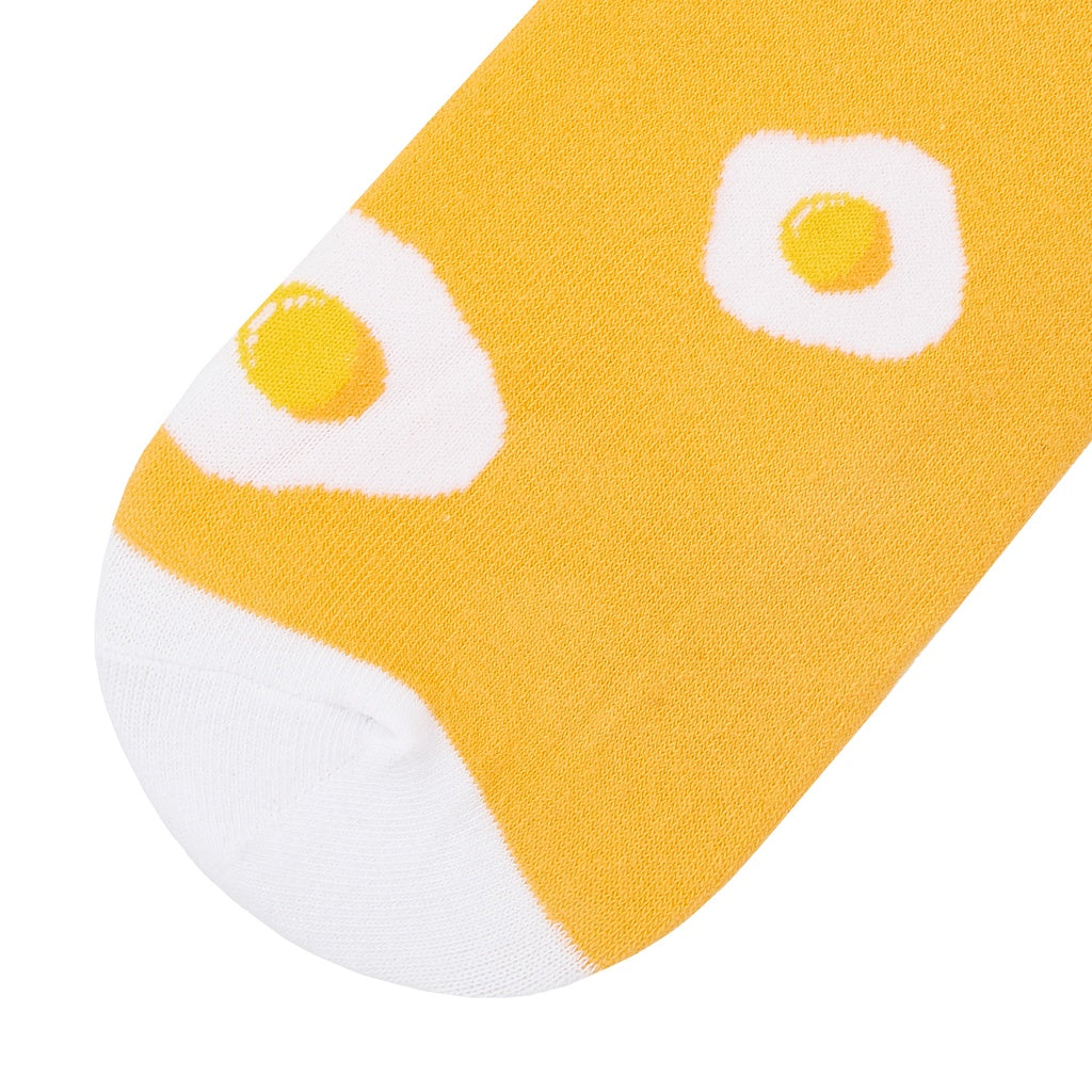 Sunny Side Up Printed Crew Length Socks - IDENTITY Apparel Shop